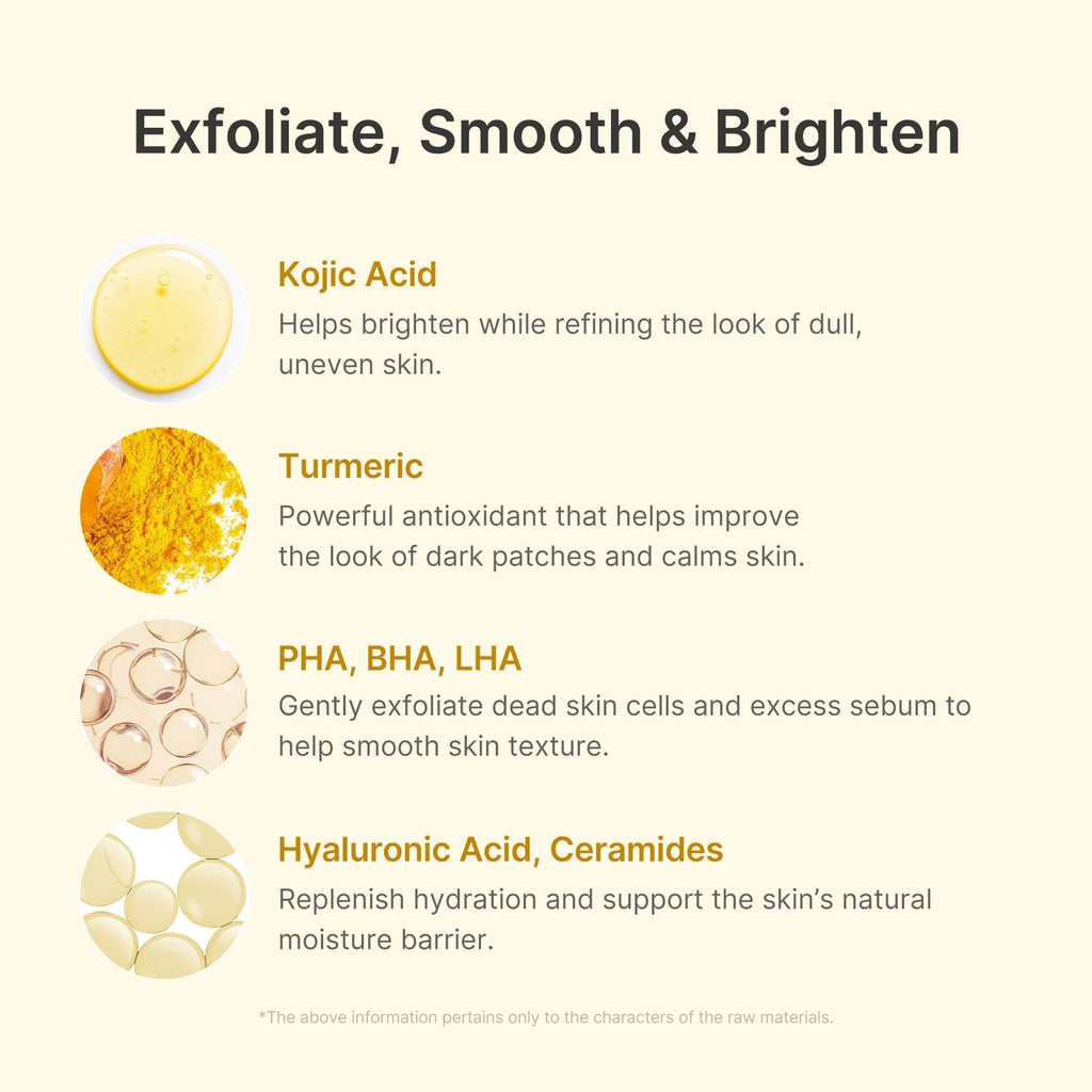 Kojic Acid Turmeric Peel Shot for Blackheads and Dull Skin