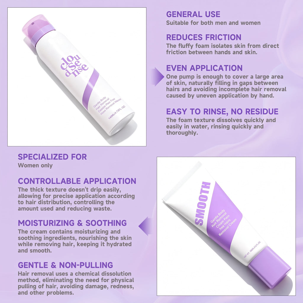 Bikini Hair Removal Cream for Sensitive Skin with Hyaluronic Acid