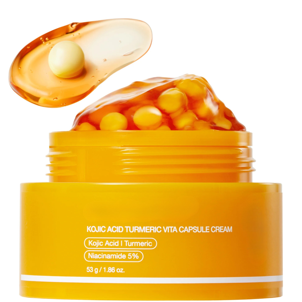 Kojic Acid Turmeric Vita Capsule Cream for Dark Spots and Glow