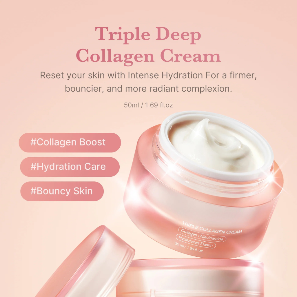 Triple Collagen Cream for Wrinkles, Firming and Skin Barrier