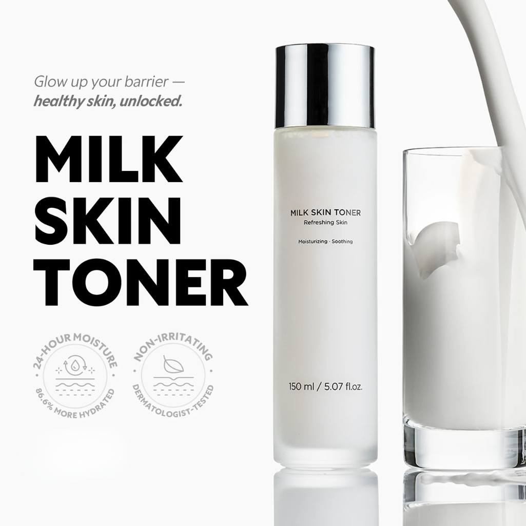 Milk Skin Toner for Hydration, Glowing Skin and Skin Barrier