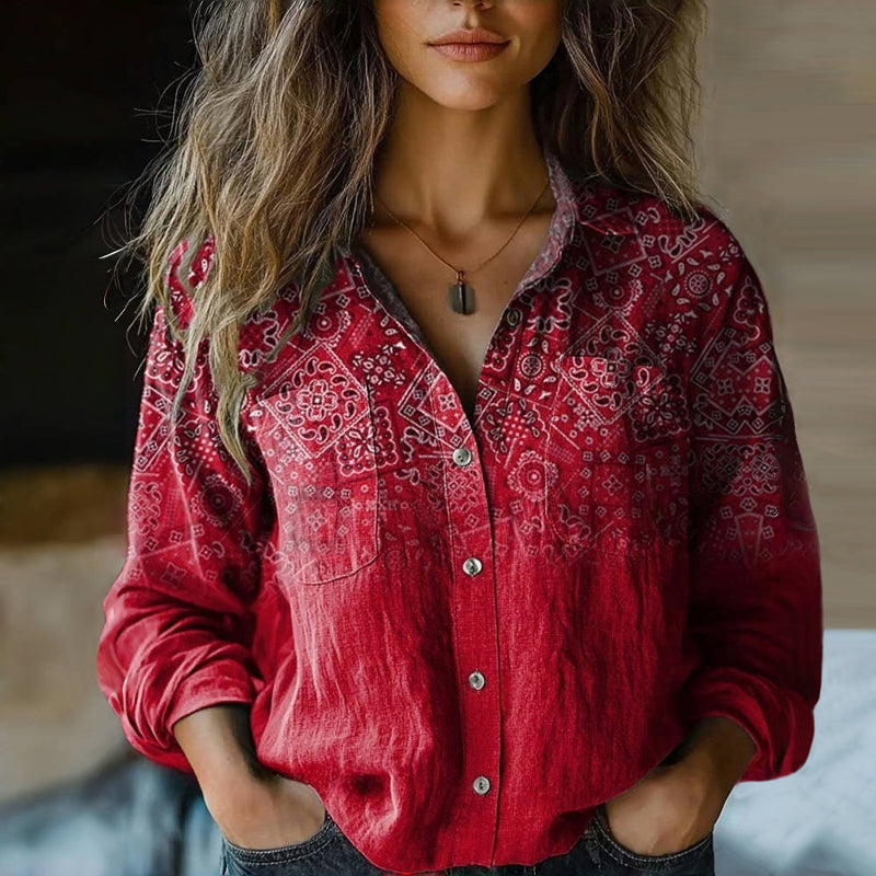 Women's Bohemian Vintage Blouse | Free-Spirited Style with a Timeless Soul
