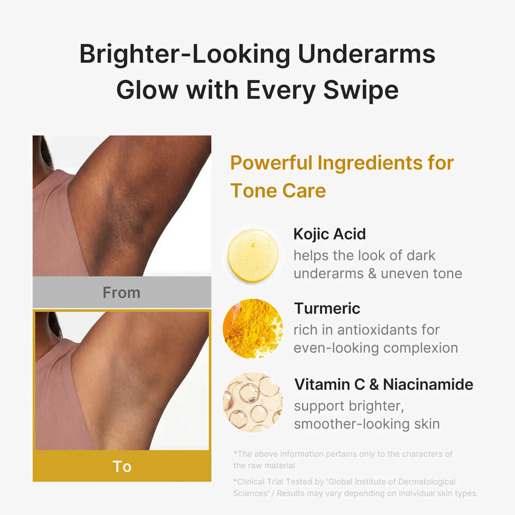 Deodorant Vanilla & Pistachio with Kojic Acid & Turmeric, 24H Odor Control