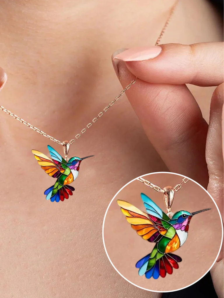 HAZEL HUMMINGBIRD NECKLACE