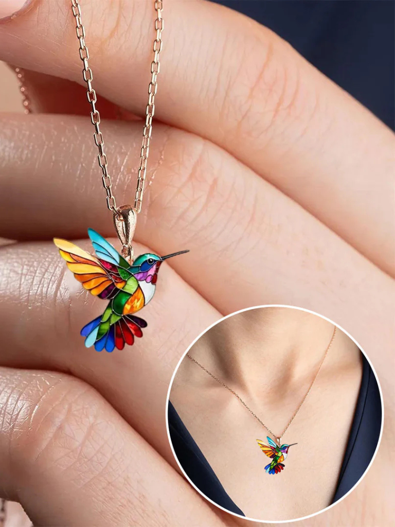 HAZEL HUMMINGBIRD NECKLACE
