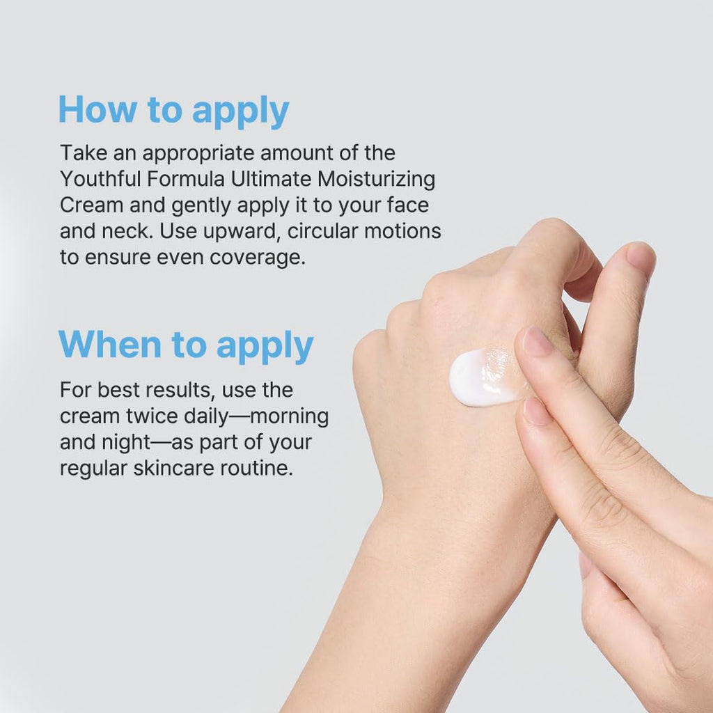NIDA Youthful Formula Dry Skin Moisturizer with Hyaluronic Acid, Niacinamide & Collagen