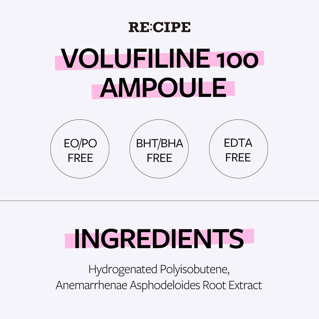 Pure Volufiline Serum Ampoule Korean Skincare for Wrinkles and Elasticity