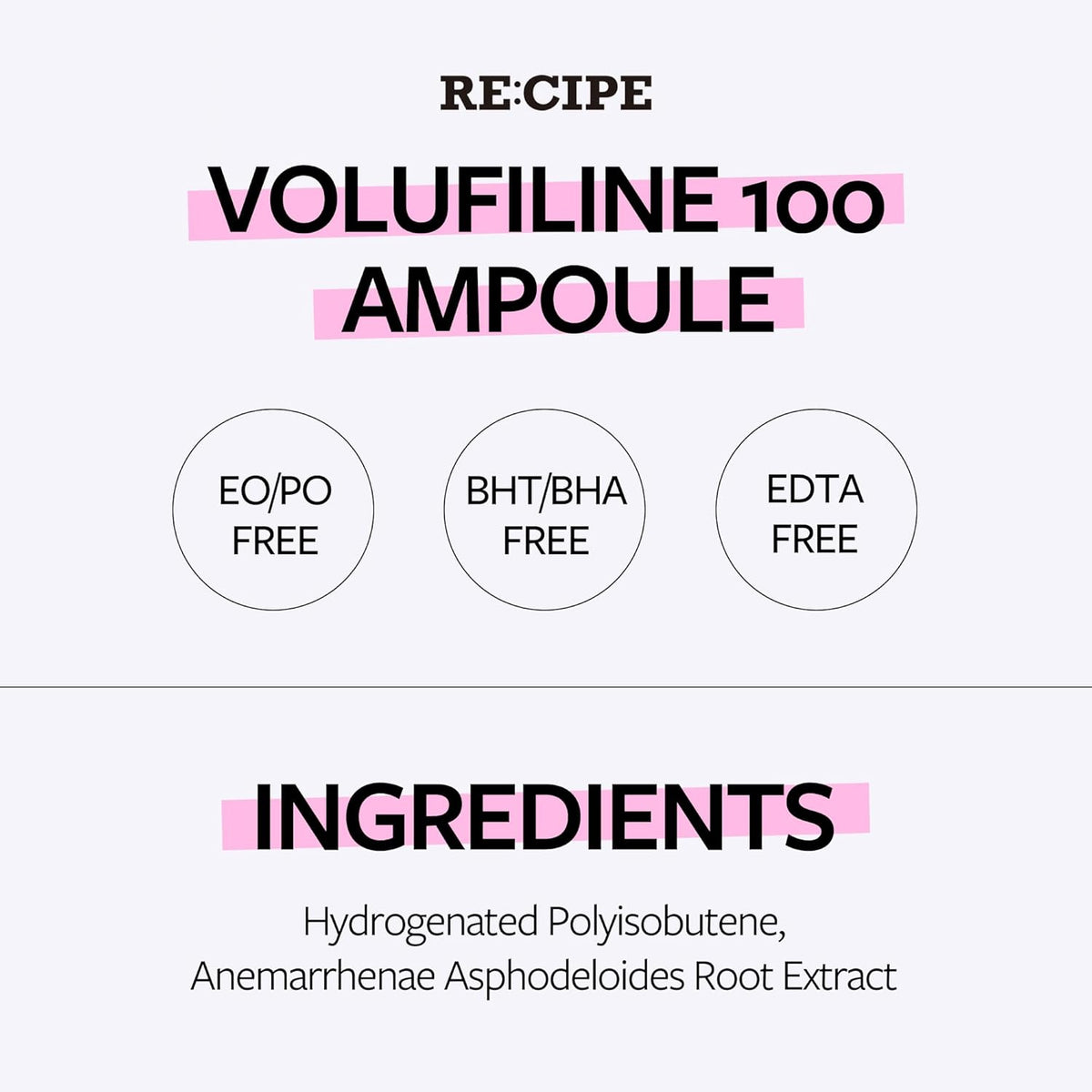 Pure Volufiline Serum Ampoule Korean Skincare for Wrinkles and Elasticity