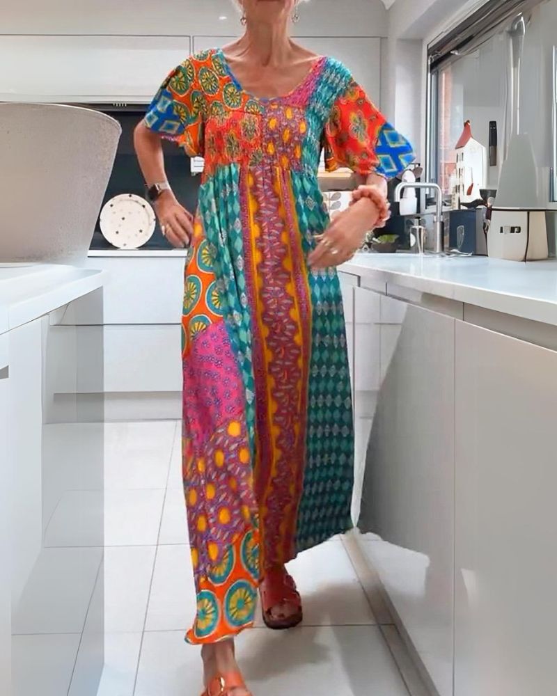 ADDISON | COLORFUL BOHEMIAN DRESS