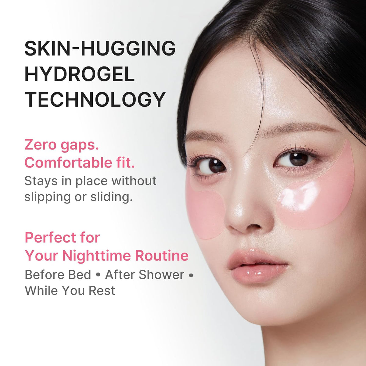 PDRN Pink Caffeine Collagen Eye Patch for Puffiness and Dark Circles