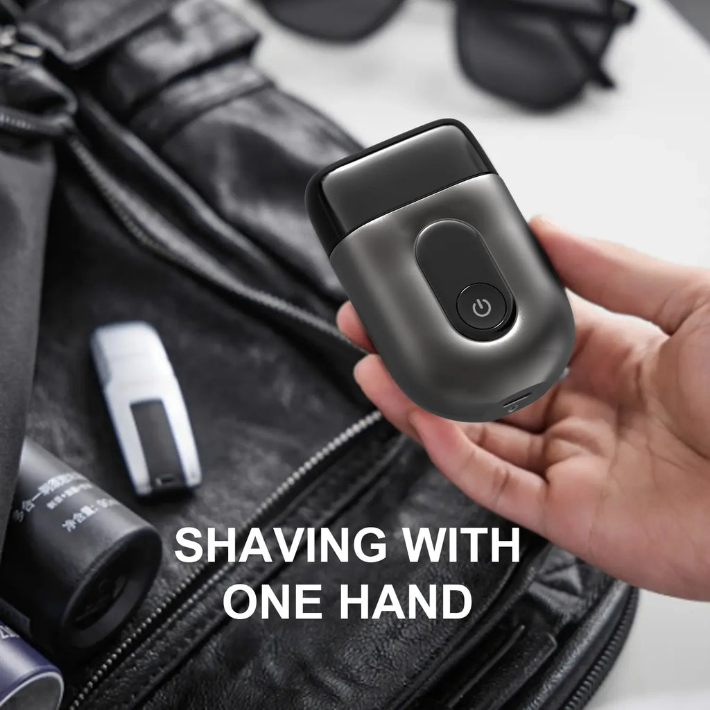 Mini Electric Razor for Men & Women, 3 Blade Heads, IPX7 Waterproof