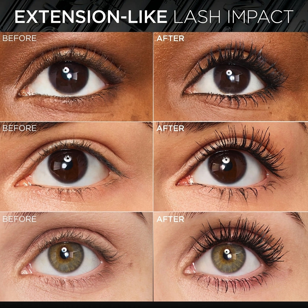 Extensionist Mascara, Lengthen and Curl Lashes, 24H Longwear Volume