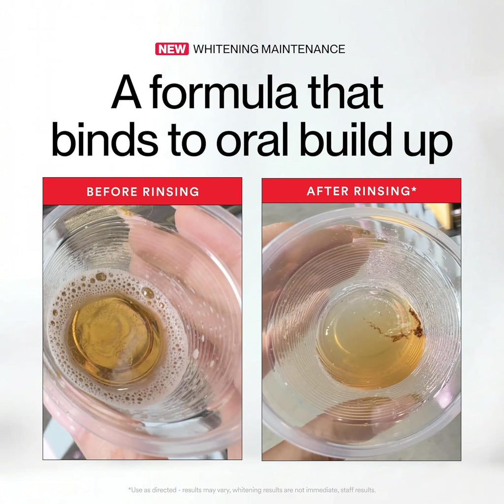 Stain Whitening Mouthwash for Fresh Breath and Whiter Teeth