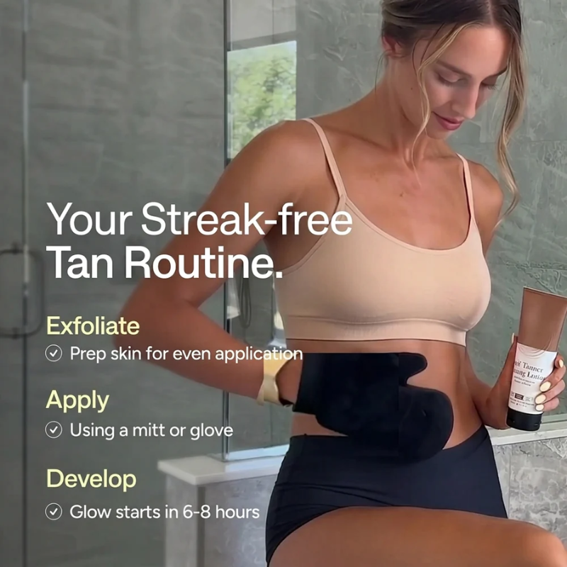 Self Tanner Body Lotion with Coconut Oil and Shea Butter, Streak-Free