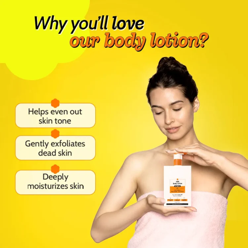 Body Refining Combo with Vitamin C and AHAs for Dark Spots and Bumps