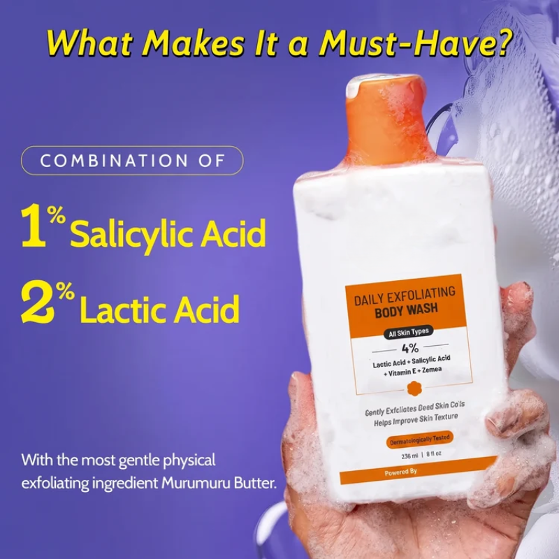 Body Refining Combo with Vitamin C and AHAs for Dark Spots and Bumps