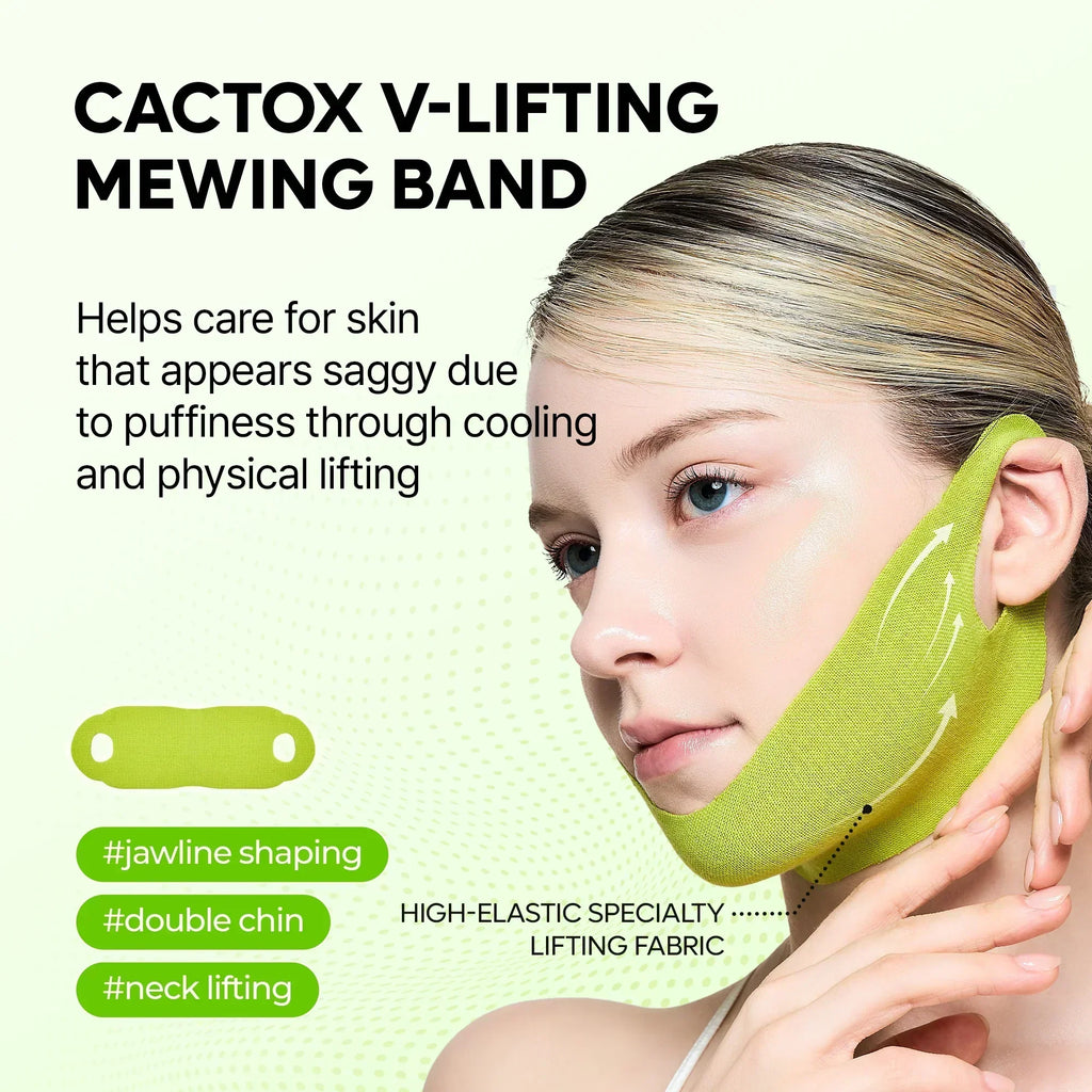 Cactox De-Puffing Pore Tox Mask Set with Caffeine for Puffiness and Pores