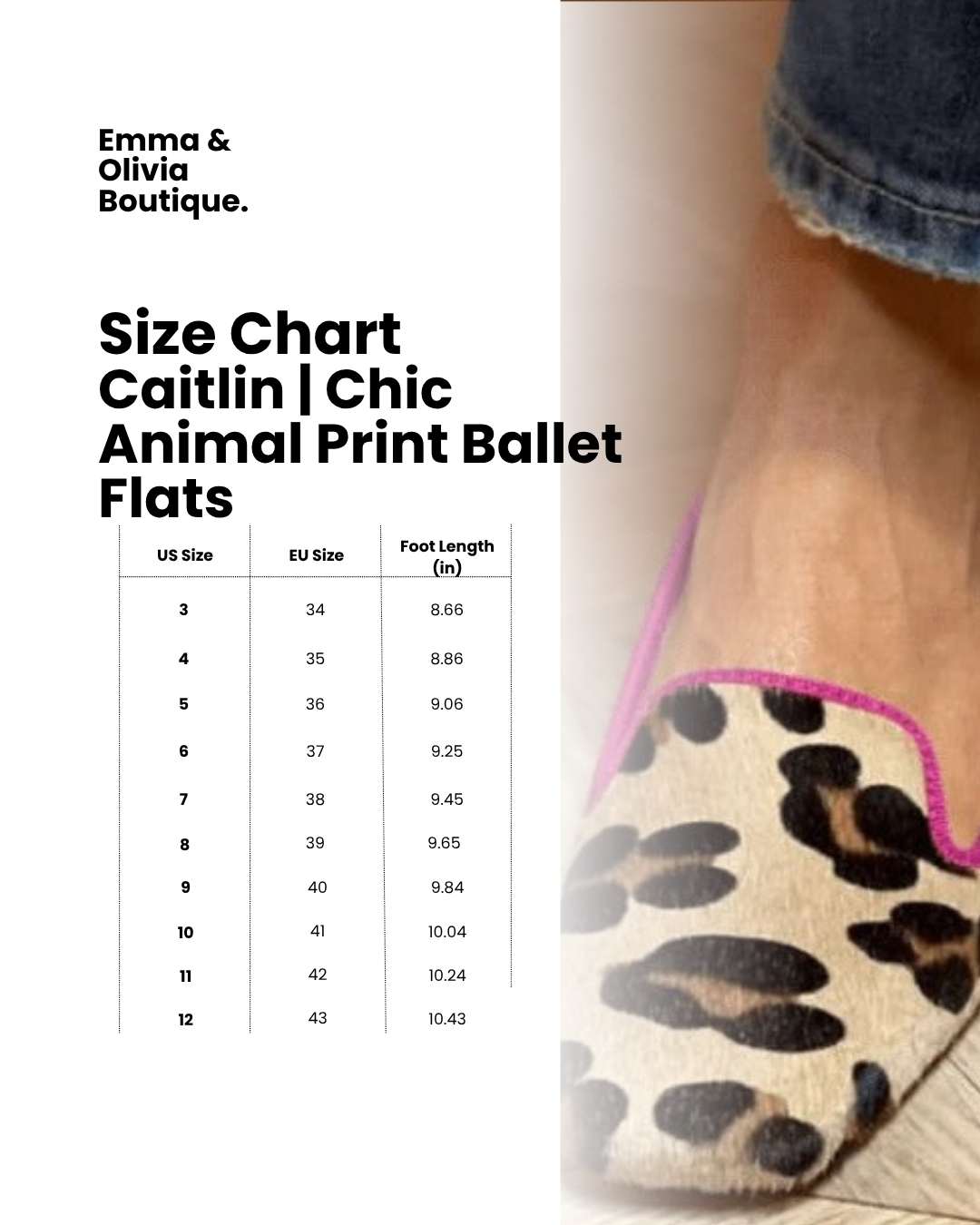Caitlin | Chic Animal Print Ballet Flats
