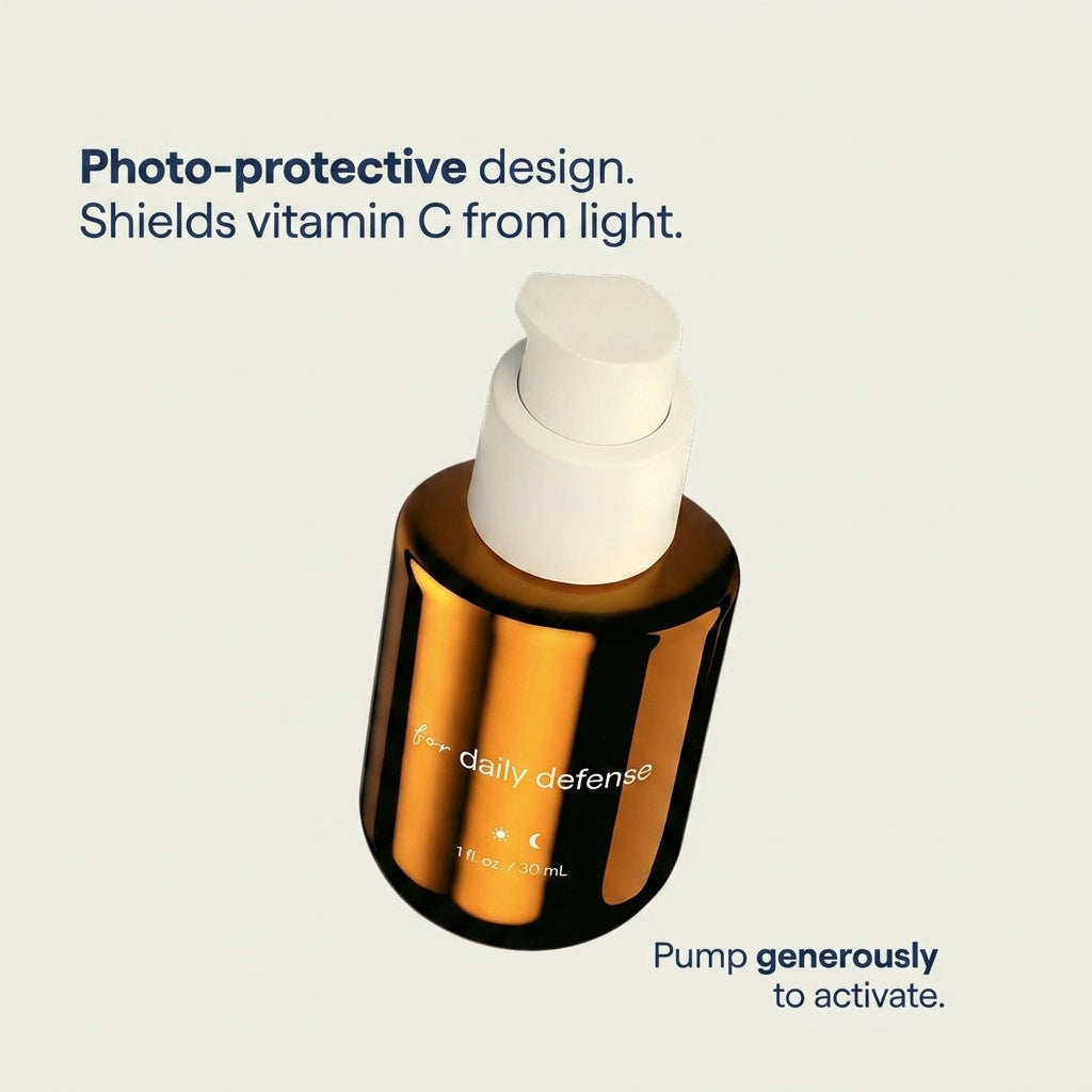 Daily Defense 15% Vitamin C Serum for Dull Skin, Skin Tone & Radiance