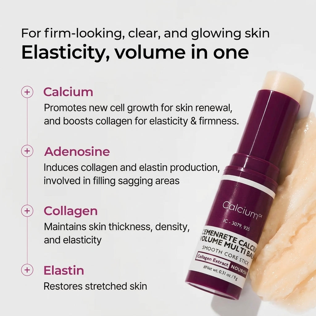 Collagen Boost Skincare Set with Calcium, Hyaluronic Acid & Elastin for Wrinkles and Lifting