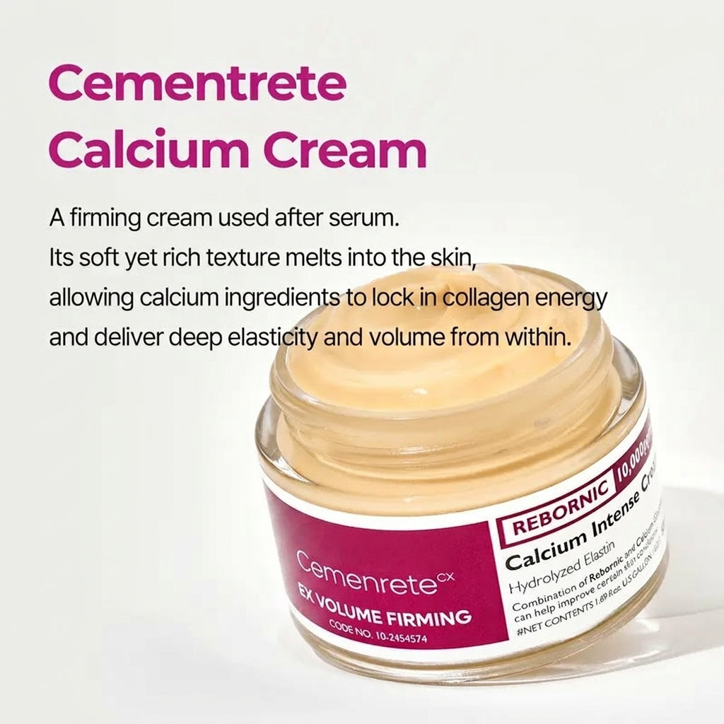 Collagen Boost Skincare Set with Calcium, Hyaluronic Acid & Elastin for Wrinkles and Lifting