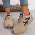 Women's Lace-Up Trainers with Non-Slip Sole and Cushioned Support