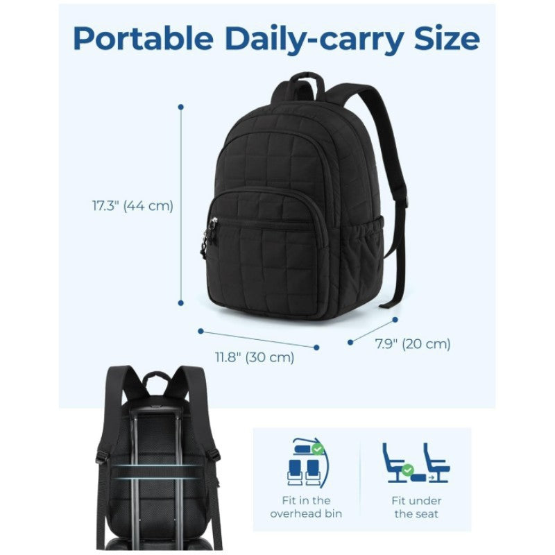 Unisex spacious backpack with insulated compartments and ergonomic carrying system