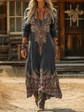 Parker | Long Sleeve Vintage Casual Dress