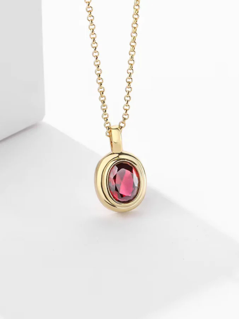 JOELLE RUBY PENDANT NECKLACE
