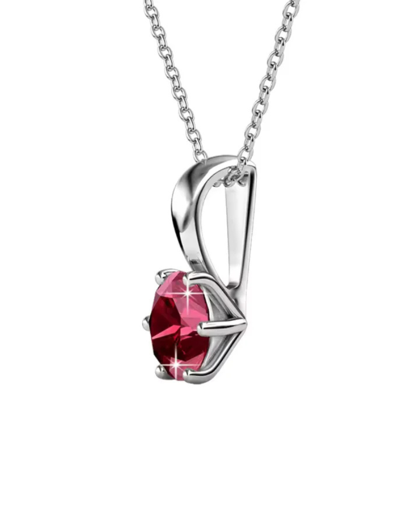 SASHA RUBY SOLITAIRE PENDANT
