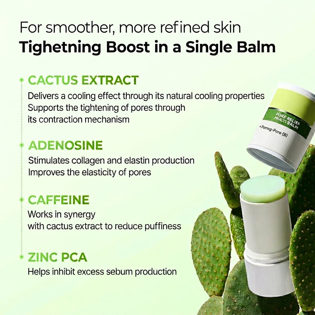 CACTOX Pore Relief Multi Balm for Pores, Puffiness & Skin Texture