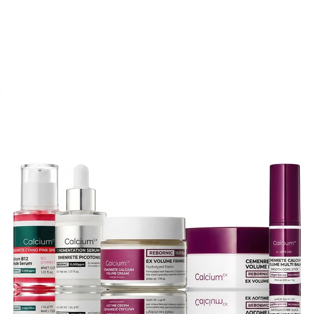 Collagen Boost Skincare Set with Calcium, Hyaluronic Acid & Elastin for Wrinkles and Lifting
