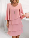 Catherine | Elegant Comfort Ruffle Dress