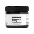 Beef Tallow Beeswax and Honey Moisturizer featuring Organic Grass-Fed Formula