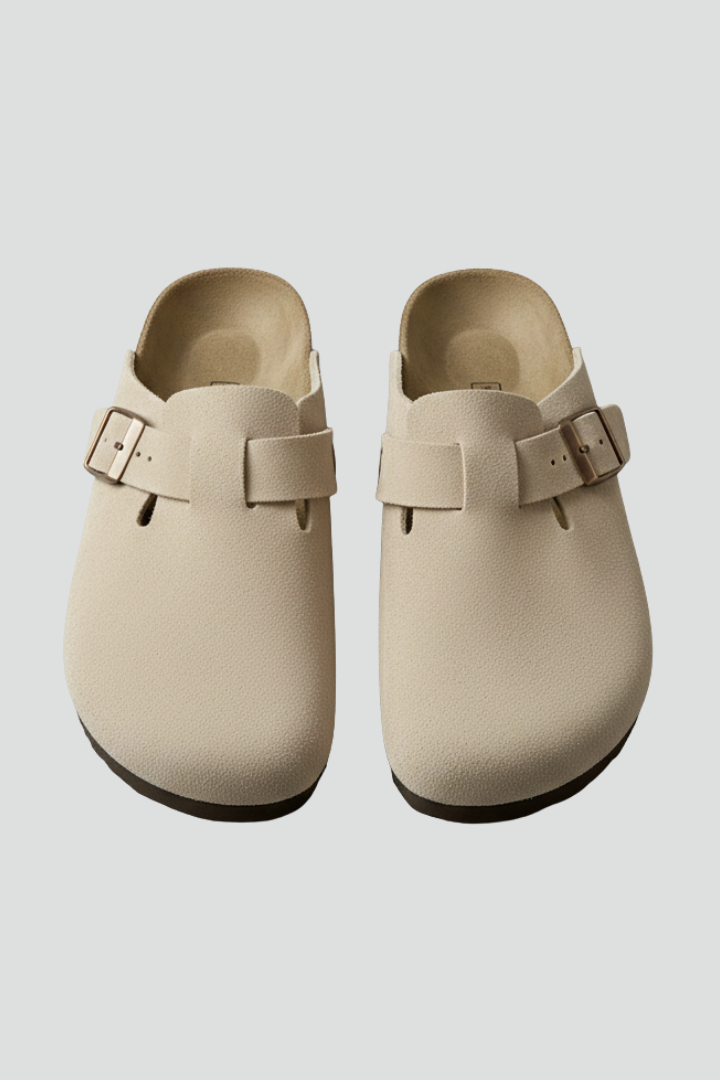 Women’s Slippers with Wide Straps and Moulded Footbed