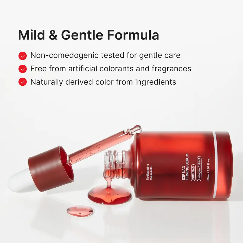 NAD+ EGF Korean Skincare Firming Serum with Collagen & Peptides for Fine Lines and Elasticity