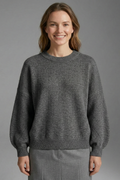 Women’s Jumper with Round Neck and Ribbed Cuffs