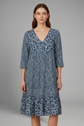 Women’s Midi Dress with Structured Fit and Plain Surface