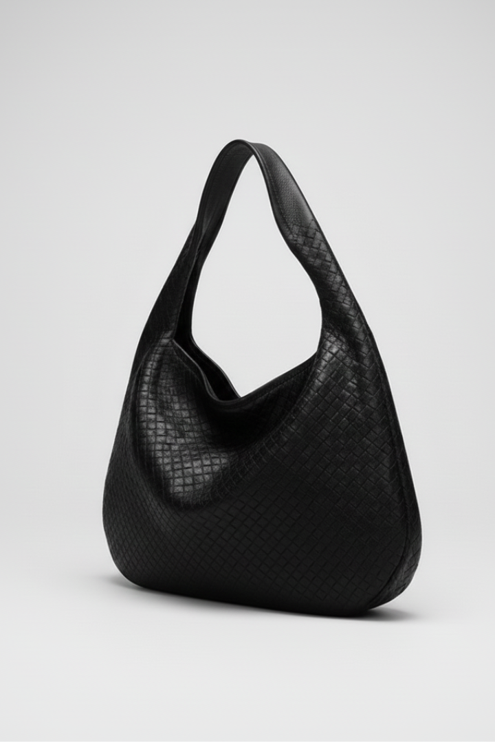 Women’s Shoulder Bag with Single Strap and Rounded Outline