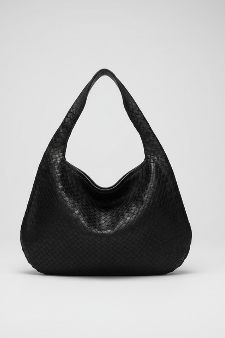 Women’s Shoulder Bag with Single Strap and Rounded Outline