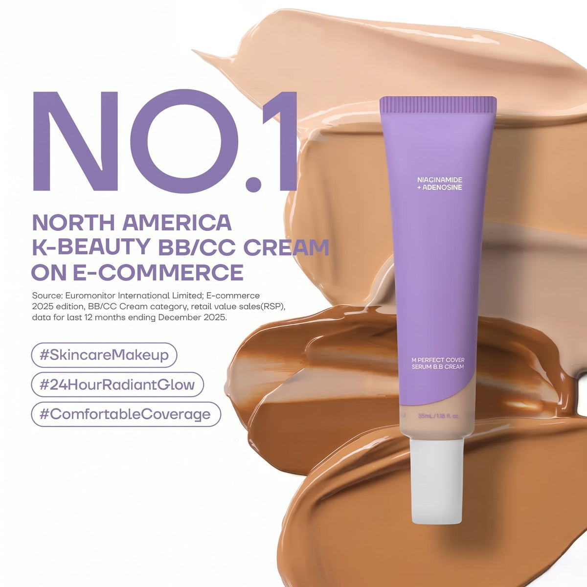 M Perfect Cover Serum BB Cream with Probiotics for Glass Glow Skin