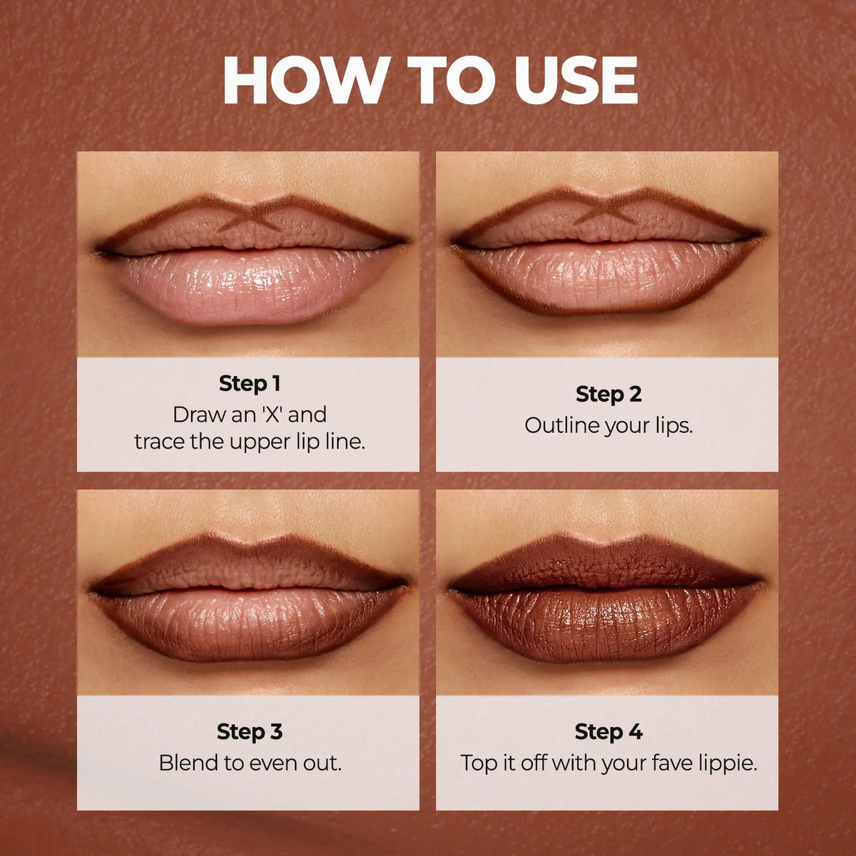 Easy Glide Lip Liner — Creamy, Blendable, Highly Pigmented, Retractable