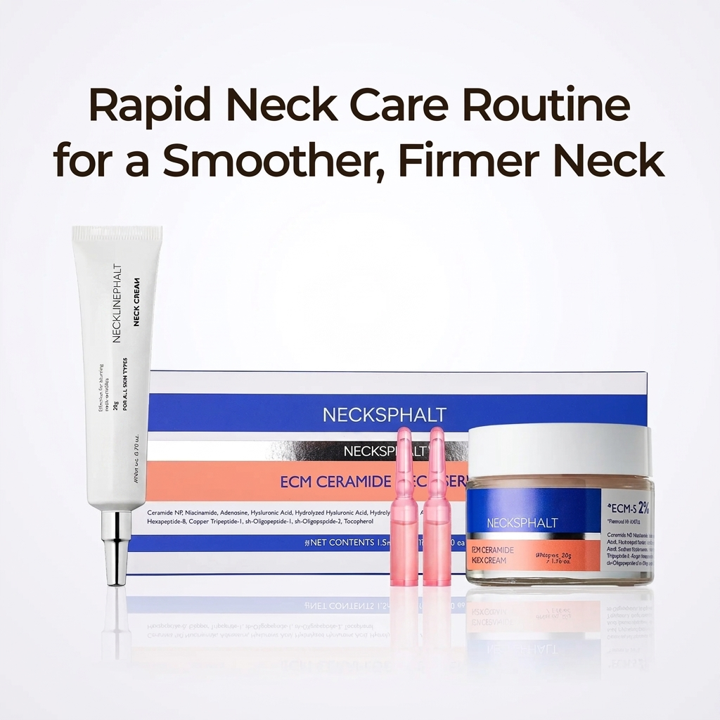 Perfect Neck Wrinkle Care Set with Peptides & Bakuchiol, Firming