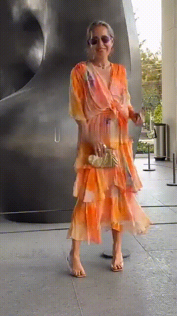 Nysa - Spring Floral Tiered Chiffon Dress