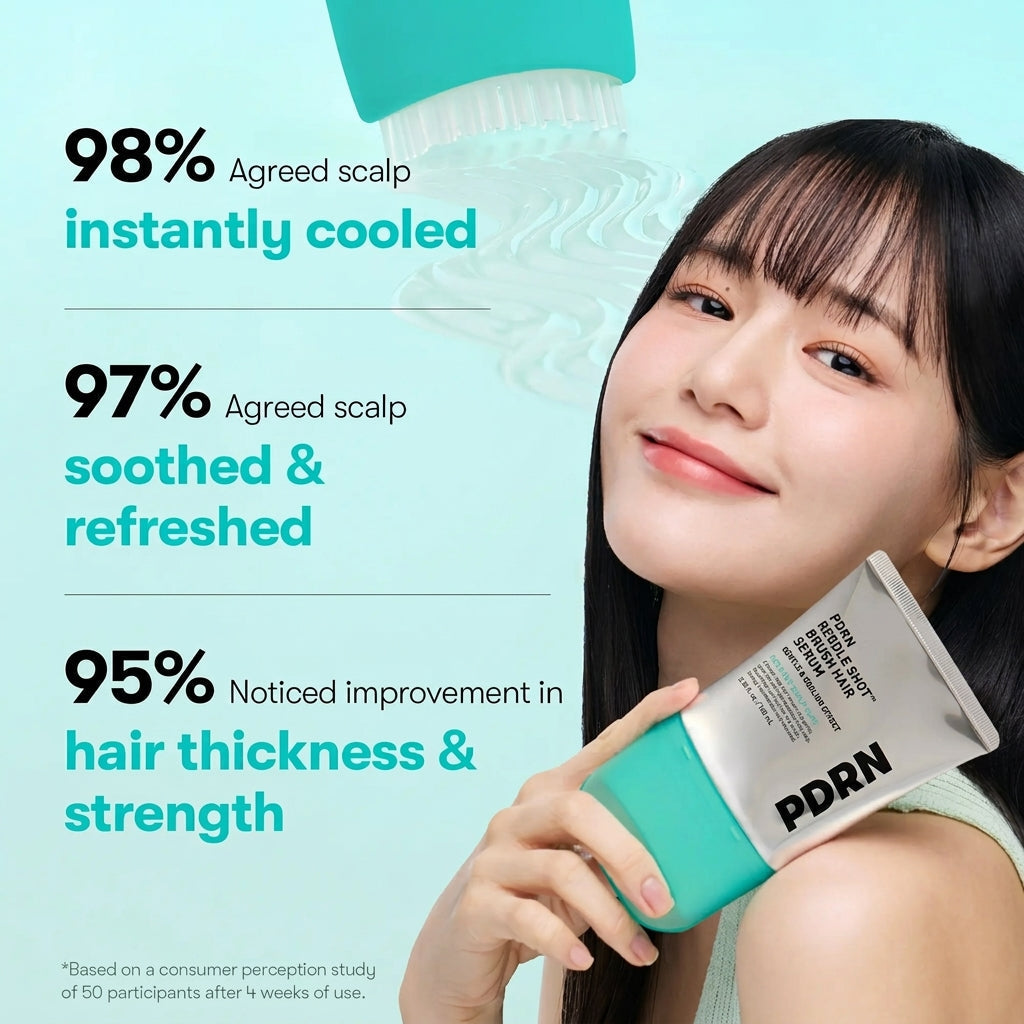PDRN Reedle Shot Hair Brush Serum with Caffeine for Fuller-Looking Hair
