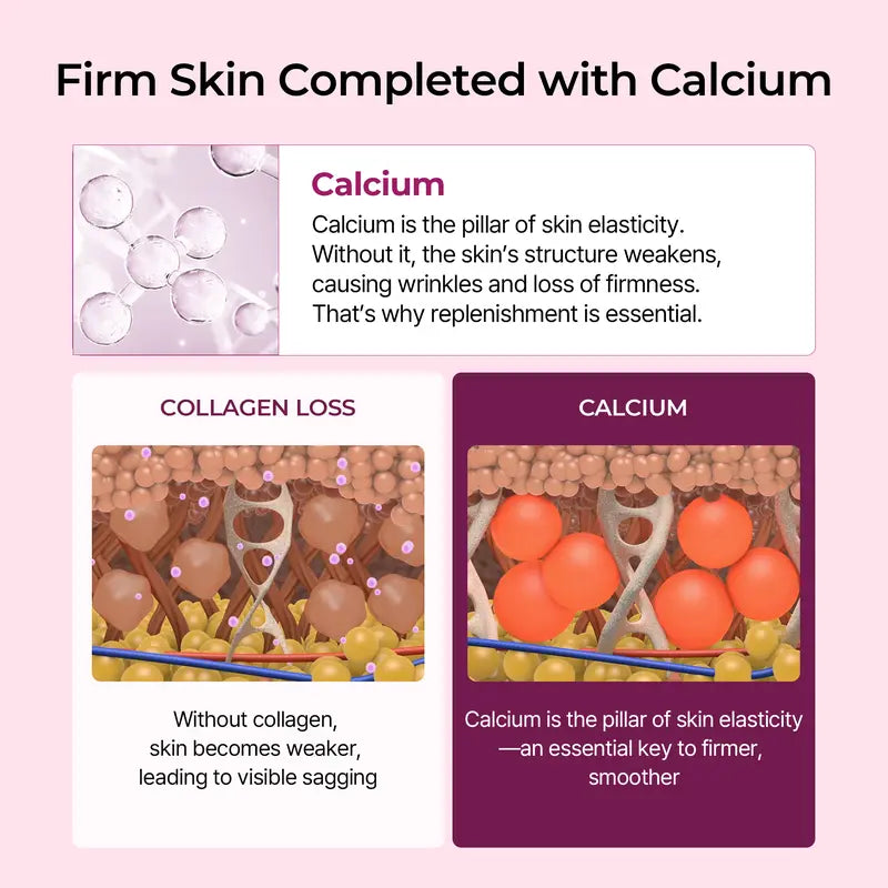 Collagen Boost Skincare Set with Calcium, Hyaluronic Acid & Elastin for Wrinkles and Lifting