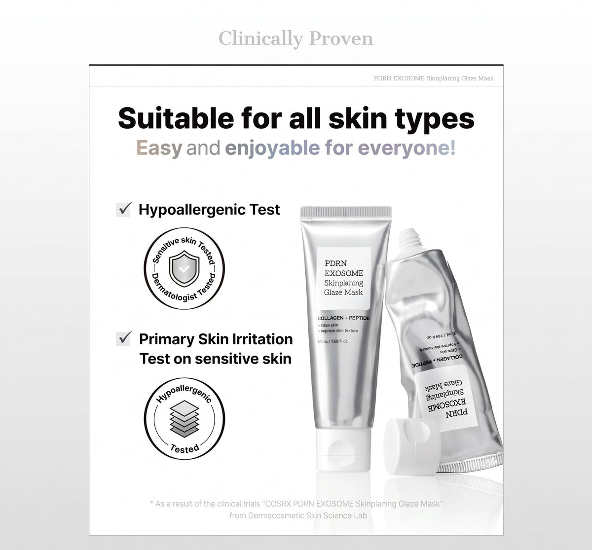 PDRN-Exosome Skinplaning Glaze Mask with Collagen and Niacinamide