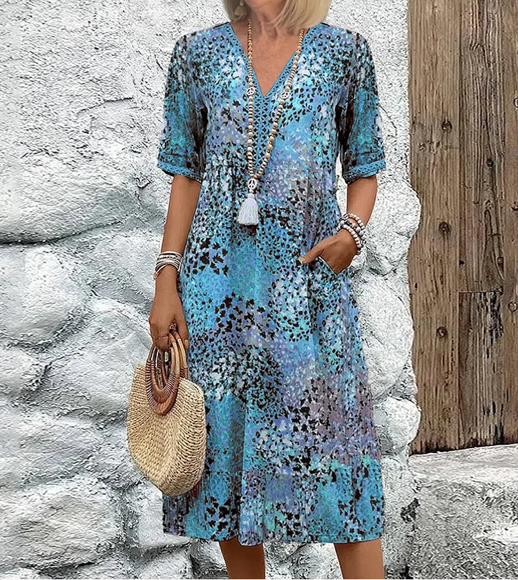 Andrea - Vibrant Midi Dress
