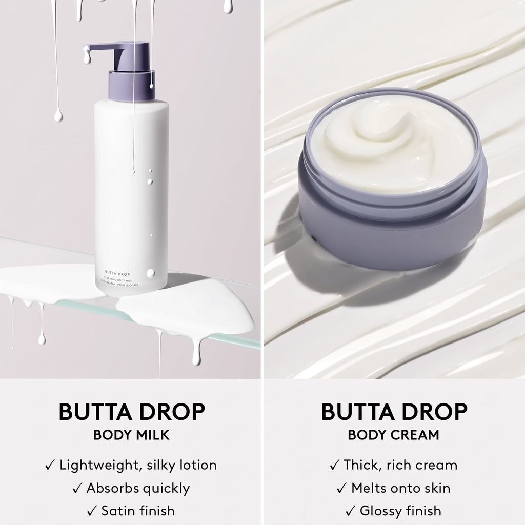 Butta Drop Body Cream & Milk Duo for Hydration & Elasticity