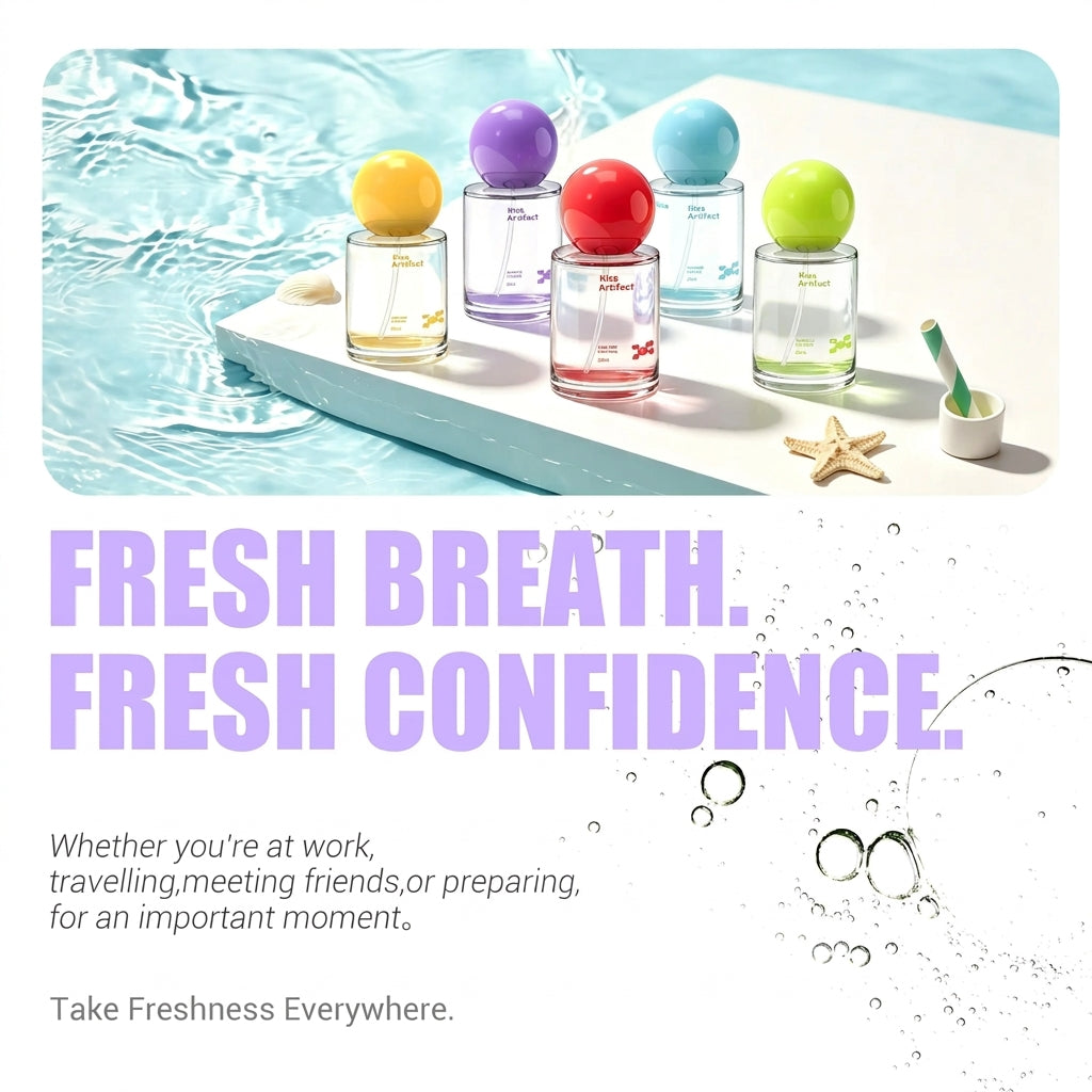 Kiss Artifact Oral Spray for Fresh Breath with Mint